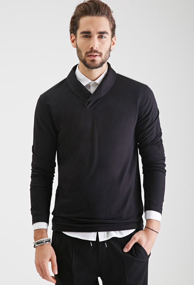 Faux Paneled Sweater Faux Paneled Sweater
